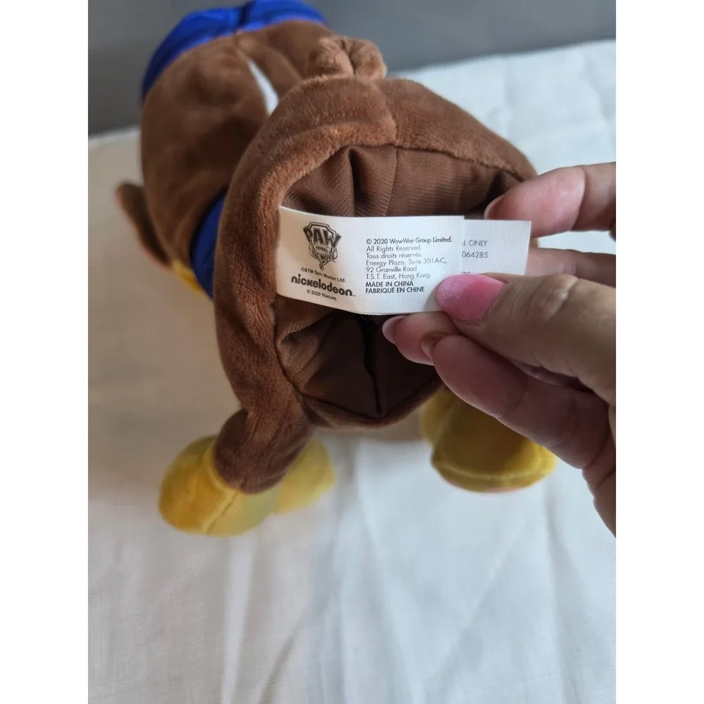 Paw Patrol The Movie Chase Hand Puppet WowWee Nickelodeon Blue Police Dog Plush